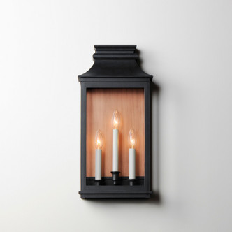 Savannah VX Three Light Outdoor Wall Sconce (40916CLACPBO)