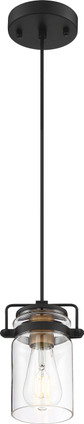 Nuvo Lighting - 60-6733 - One Light Mini Pendant - Antebellum - Black