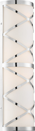 Nuvo Lighting - 60-6845 - Four Light Vanity - Sylph - Polished Nickel / Satin White Glass