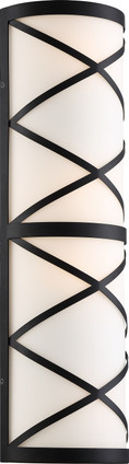 Nuvo Lighting - 60-6846 - Four Light Vanity - Sylph - Aged Bronze / Satin White Glass