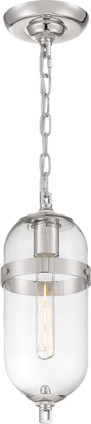 Nuvo Lighting - 60-6931 - One Light Mini Pendant - Fathom - Polished Nickel / Clear Glass