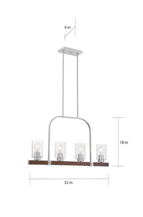 Arabel Four Light Island Pendant (60-6967)