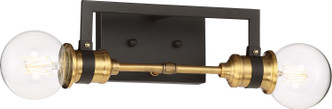 Nuvo Lighting - 60-6972 - Two Light Vanity - Intention - Warm Brass / Black