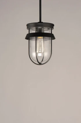 Breakwater One Light Semi-Flush Mount (10268CLBK)