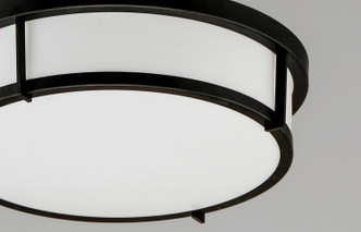 Rogue E26 Three Light Flush Mount (10270WTBK)