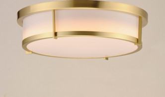 Rogue E26 Three Light Flush Mount (10270WTSBR)