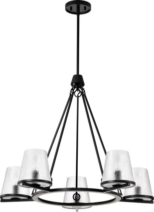 Nuvo Lighting - 60-8258 - Five Light Chandelier - Valentine - Black