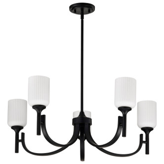 Nuvo Lighting - 60-8650 - Five Light Chandelier - Solara - Matte Black