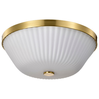 Nuvo Lighting - 60-8725 - Three Light Flush Mount - Royale - Burnished Brass