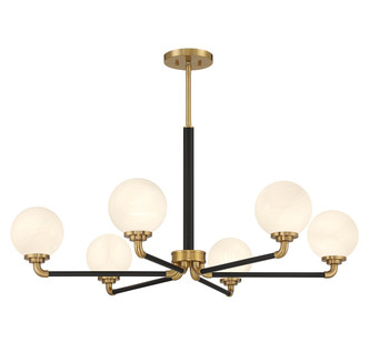Dresden Six Light Chandelier (V6-L1-9606-6-143)