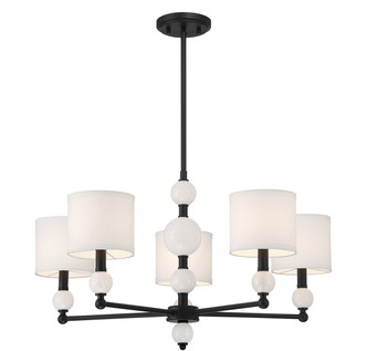 Cardiff Five Light Chandelier (V6-L1-9722-5-89)