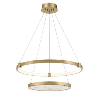 Lighting One E - V6-L7-7120-50-322 - LED Chandelier - Mayer - Warm Brass