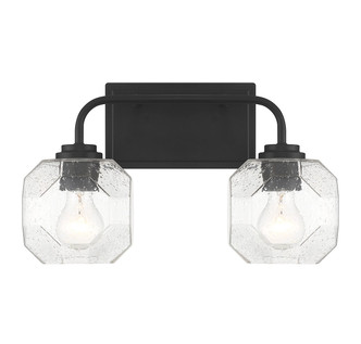 Lighting One E - V6-L8-4399-2-BK - Two Light Bathroom Vanity - Baldwin - Matte Black