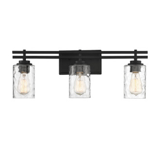 Lighting One E - V6-L8-6090-3-BK - Three Light Bathroom Vanity - Baxter - Matte Black