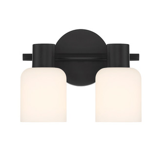 Lighting One E - V6-L8-9022-2-BK - Two Light Bathroom Vanity - Strand - Matte Black
