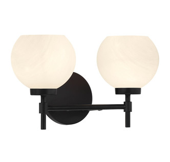 Hannah Two Light Bathroom Vanity (V6-L8-9621-2-BK)