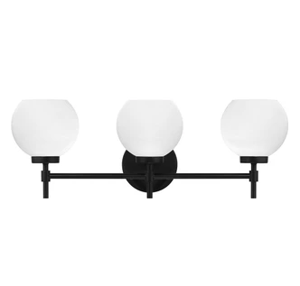Hannah Three Light Bathroom Vanity (V6-L8-9621-3-BK)