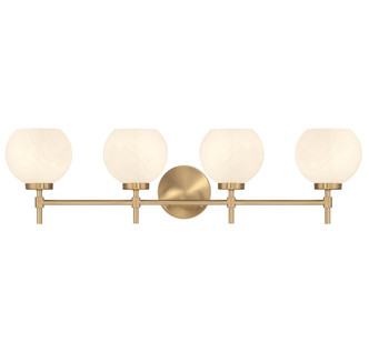 Lighting One E - V6-L8-9621-4-322 - Four Light Bathroom Vanity - Hannah - Warm Brass