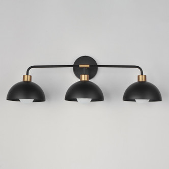 Thelonious Three Light Bath Vanity (10023BKNAB)