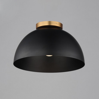 Thelonious One Light Flush Mount (10029BKNAB)