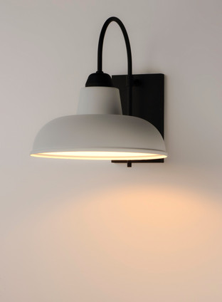 Industrial One Light Outdoor Wall Lantern (10118WTBK)