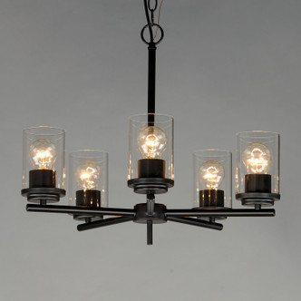 Corona Five Light Chandelier (10205CLBK)