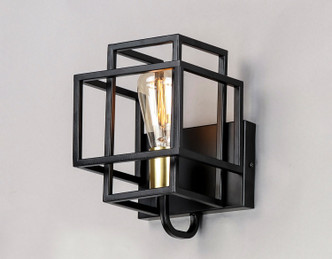 Liner One Light Wall Sconce (10241BKSBR)