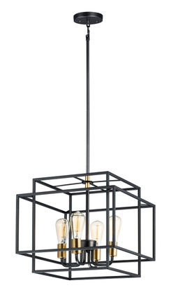 Liner Four Light Pendant (10247BKSBR)