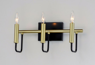 Sullivan Three Light Bath Vanity (10253BKGLD)