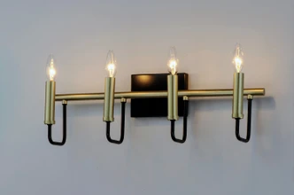 Sullivan Four Light Wall Sconce (10254BKGLD)