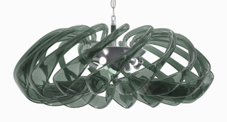 Metropolitan - N9449 - Eight Light Pendant - Donatella - Polished Nickel