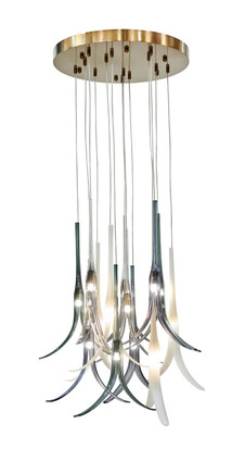 Metropolitan - N9493 - 13 Light Pendant - Featherly - Gold