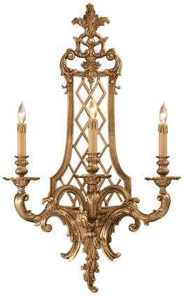 Metropolitan - N9803 - Three Light Wall Sconce - Metropolitan Family - Renaissance Gold