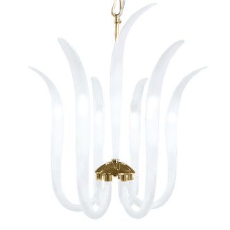 Metropolitan - N9906 - Six Light Pendant - Cisne - Polished Nickel
