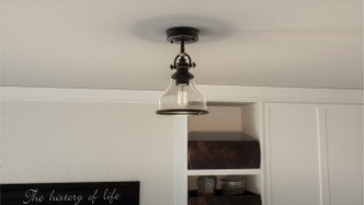 Grant One Light Semi-Flush Mount (GRTS1708PN)