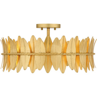 Liza Four Light Semi Flush Mount (LIZ1720GFL)