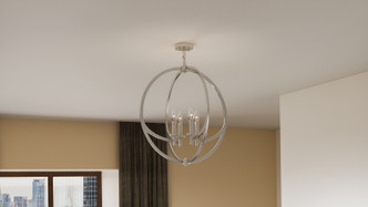 Orion Six Light Semi-Flush Mount (ON1724BN)