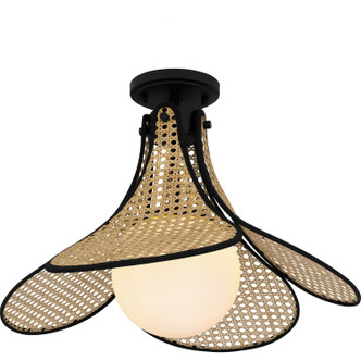 Quoizel Semi-Flush Mount One Light Semi Flush Mount (QSF6207MBK)