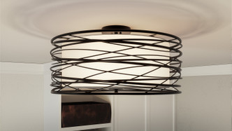 Spiral Three Light Semi-Flush Mount (SPL1720K)
