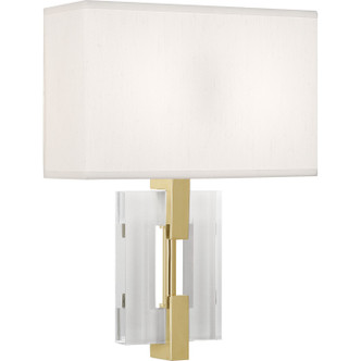 Robert Abbey - 1009 - Two Light Wall Sconce - Lincoln - Modern Brass w/ Crystal