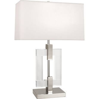 Robert Abbey - 1012 - One Light Table Lamp - Lincoln - Polished Nickel w/ Crystal