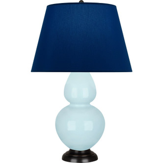Robert Abbey - 1646N - One Light Table Lamp - Double Gourd - Baby Blue Glazed Ceramic w/Deep Patina Bronze