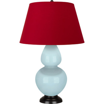 Robert Abbey - 1646R - One Light Table Lamp - Double Gourd - Baby Blue Glazed Ceramic w/Deep Patina Bronze