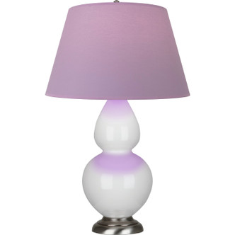 Robert Abbey - 1670L - One Light Table Lamp - Double Gourd - Lily Glazed Ceramic w/Antique Silver