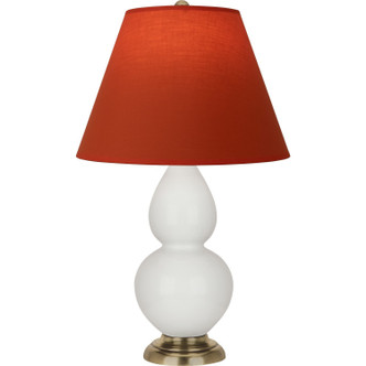 Robert Abbey - 1680T - One Light Accent Lamp - Small Double Gourd - Lily Glazed Ceramic w/Antique Natural Brass