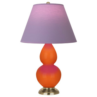 Robert Abbey - 1685L - One Light Accent Lamp - Small Double Gourd - Pumpkin Glazed Ceramic w/Antique Natural Brass