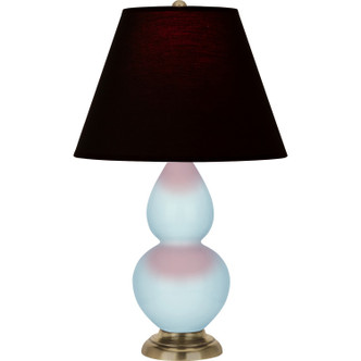 Robert Abbey - 1689K - One Light Accent Lamp - Small Double Gourd - Baby Blue Glazed Ceramic w/Antique Natural Brass