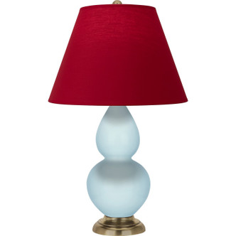 Robert Abbey - 1689R - One Light Accent Lamp - Small Double Gourd - Baby Blue Glazed Ceramic w/Antique Natural Brass