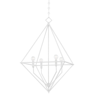 Hudson Valley - 3129-WP - Four Light Lantern - Haines - White Plaster