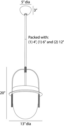 Kathleen One Light Pendant (DPC19)